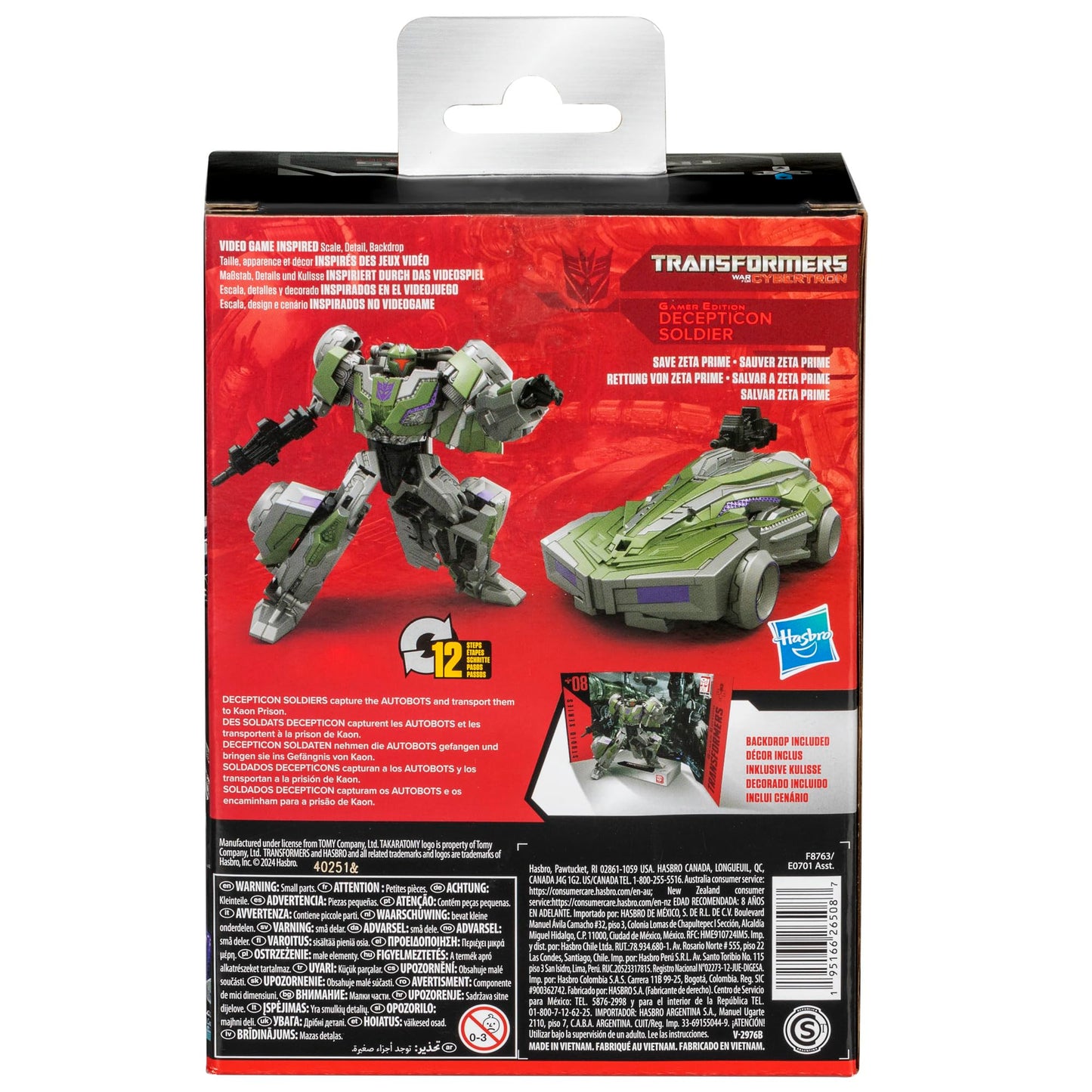 Transformers Toys Studio Series Deluxe Transformers: War for Cybertron 08 Gamer Edition Decepticon Soldier, 4.5-inch Converting Action Figure, 8+