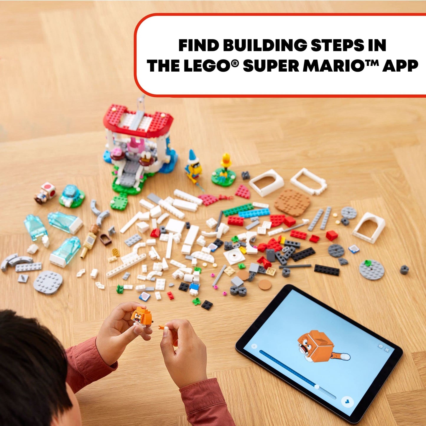 LEGO Super Mario Cat Peach Suit and Frozen Tower Expansion Set 71407 Building Toy Set; Collectible Toy for Kids Aged 7 and up