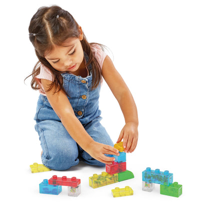 Jelly Blox Newbie Kit | Includes 11 Pieces | Toddler & Preschool Building Blocks Kids Can Squeeze, Stretch, Squish | MESH ACCREDITED | Safety Tested & Ouch-Free | Tactile, Sensory Play for Ages 2+