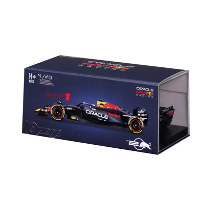 Bburago 1:43 2024 Race Oracle Red Bull RB20 with Helmet, Verstappen #1