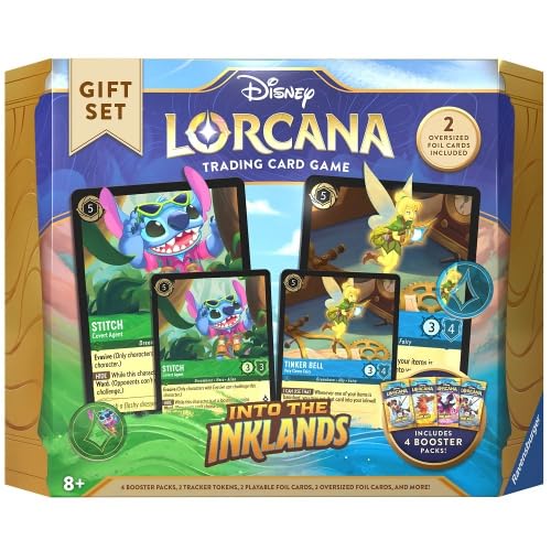 Ravensburger Disney Lorcana TCG: Into The Inklands Gift Set| Deluxe Collectible Set with Over 200 Art Pieces | Ultimate Game Experience