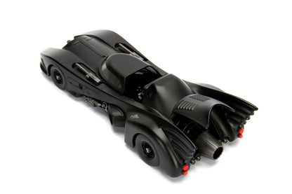 Jada Toys Hollywood Rides 1:24 1989 Batman Movie Batmobile Diecast Model with Batman Figure