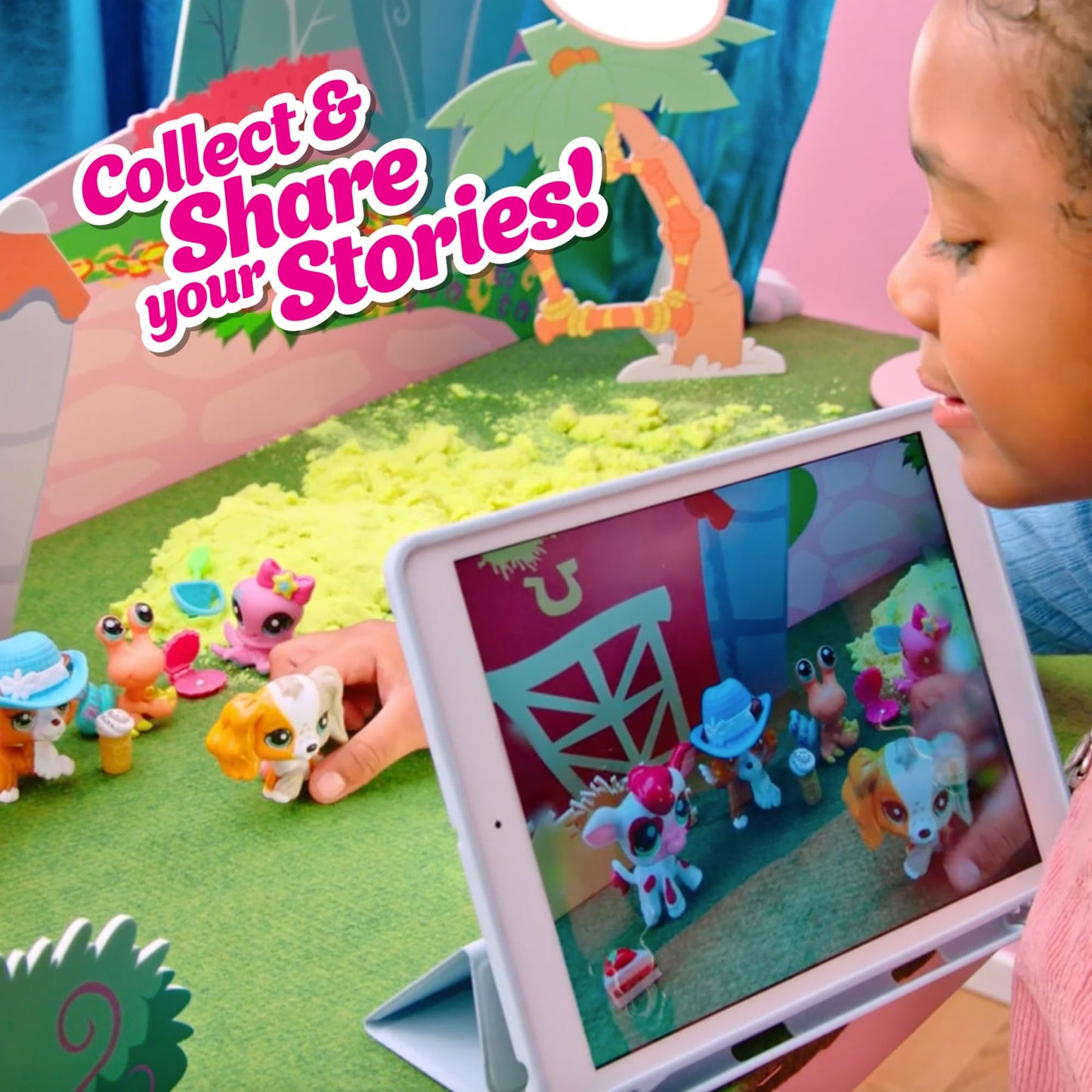 Littlest Pet Shop - Pet Surprise Three Pack - Series 4 - Gen 7 Authentic LPS Bobble Head Toy Figure, Collectible Toy Animal, Ages 4+