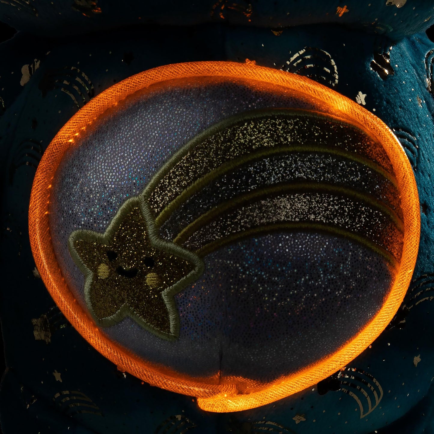 Basic Fun Care Bears 35 cm Luminous Belly Plush - Environmentally Friendly Plush Toy with Illuminated Belly Badge - Comfortable Collectable Plush for Children and Fans