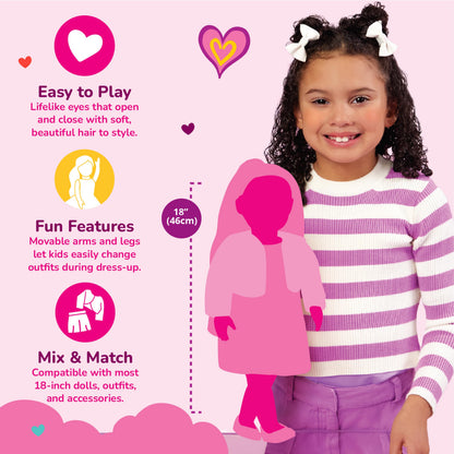 Our Generation – 18-inch Fashion, Ballerina, Cowgirl & Birthday Dolls – Pretend Play – Toys for Kids Ages 3 & Up