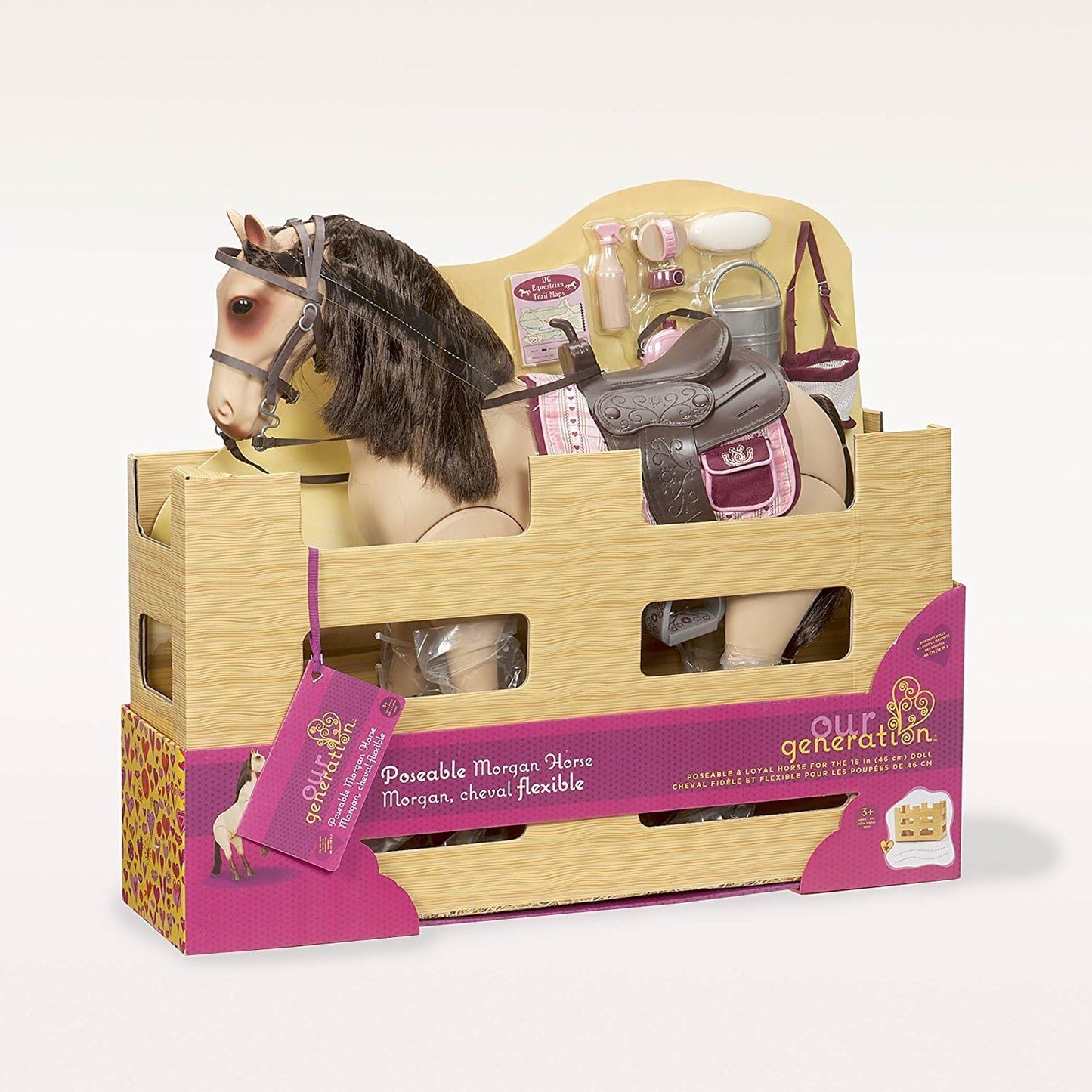 Our Generation – Poseable Toy Horses & Styling Sets – 18-inch Doll Accessories with Grooming & Hair Play Features – Pretend Play for Kids Ages 3+
