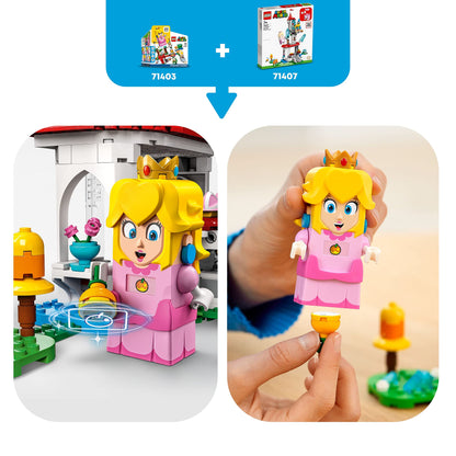 LEGO Super Mario Cat Peach Suit and Frozen Tower Expansion Set 71407 Building Toy Set; Collectible Toy for Kids Aged 7 and up