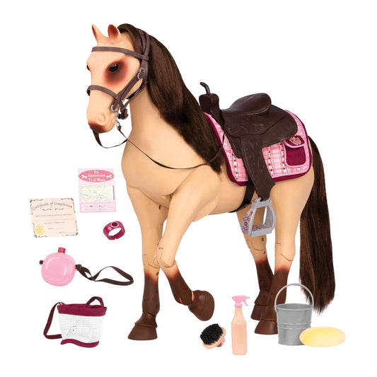 Our Generation – Poseable Toy Horses & Styling Sets – 18-inch Doll Accessories with Grooming & Hair Play Features – Pretend Play for Kids Ages 3+