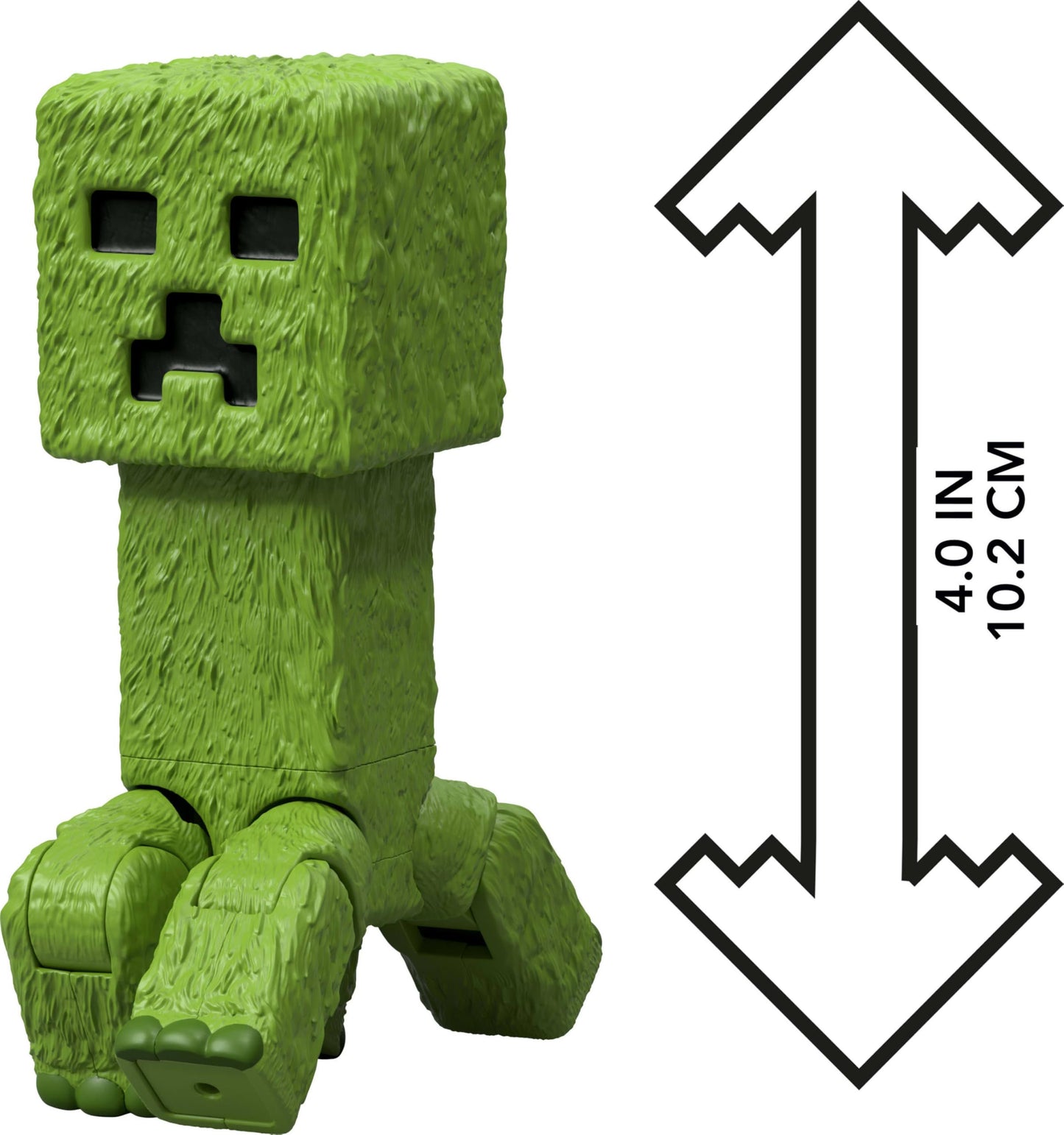 Mattel Minecraft Action Figure & Accessories Set, 4-inch Creeper Posable Character Collectible Inspired by A Minecraft Movie