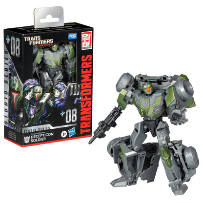 Transformers Toys Studio Series Deluxe Transformers: War for Cybertron 08 Gamer Edition Decepticon Soldier, 4.5-inch Converting Action Figure, 8+