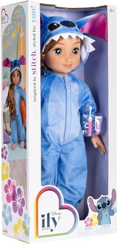 Disney Store 18" Stitch Inspired Fashion Doll with Accessories, Toothbrush, Toy Toothpaste and Shoes - Disney Dolls for Girls 6 Years +, Strawberry Blonde Doll