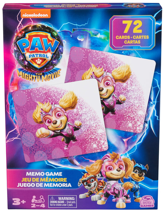 Paw Patrol: La Super Patrol The Film, Memory Game | Toy for Children | Gifts for Children | Paw Patrol Film 2 | Games for Children from 3 Years