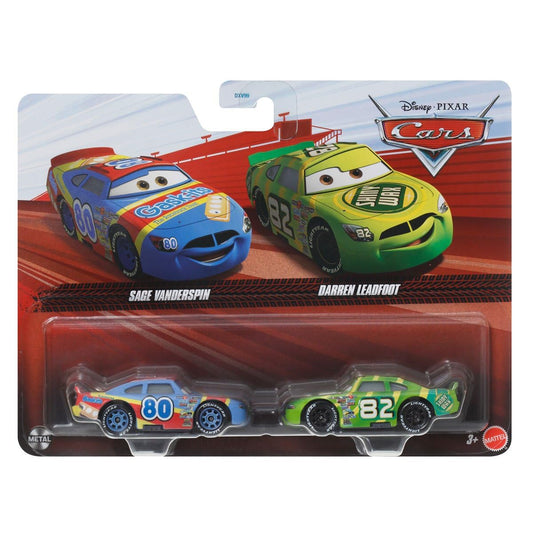 Cars Disney Pixar Pack of 2 Metal Cars 1:55 - Sage Vanderspin & Darren Leadfoot