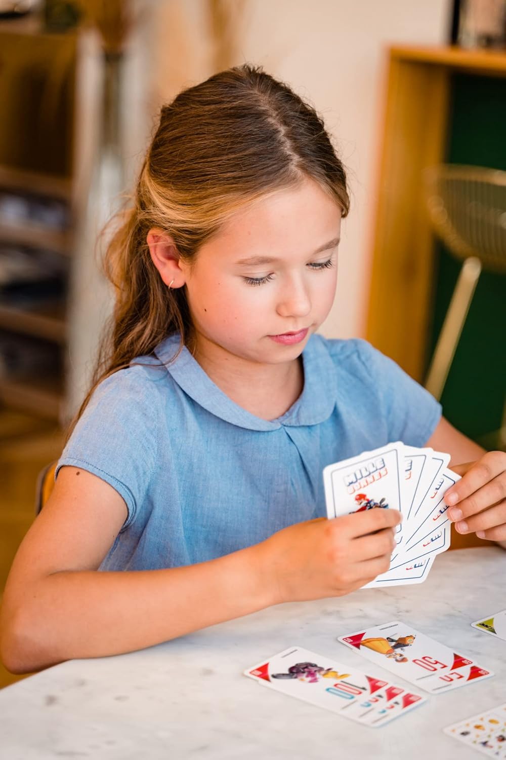 Mille Bornes Mario Kart Card Game – Race to 1000 km with Mario, Luigi & Peach – Family Board Game for Kids 7+