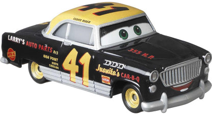 Cars Disney Pixar Pack of 2 Metal Cars 1:55 - Die-Cast Dirt Track Fabulous Hudson Hornet & Clovis Rider