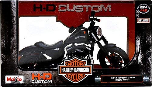 2014 Harley Davidson Sportster Iron 883 Motorcycle Model 1/12 by Maisto 32326 by Maisto
