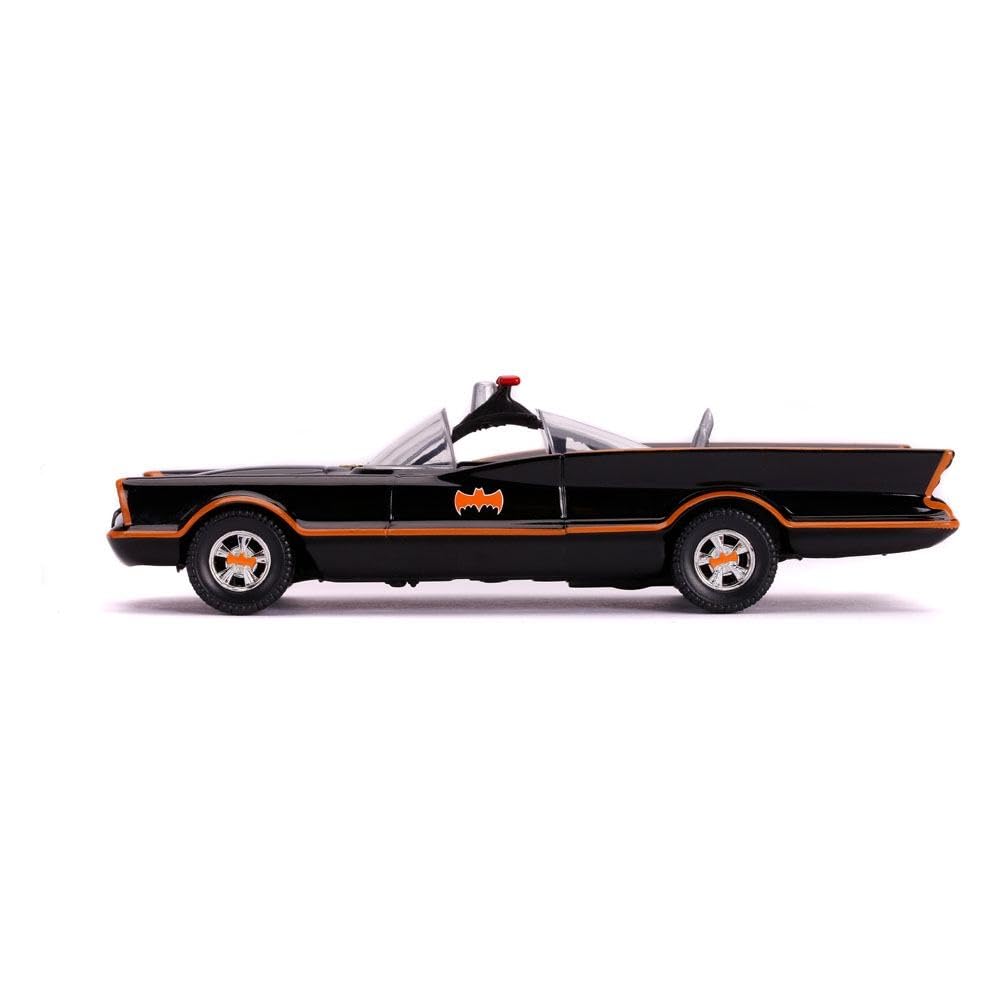 Jada Toys DC Comics 1:32 Classic TV Series 1966 Batmobile Die-cast Car with Batman Figure, Toys for Kids and Adults