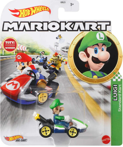Hot Wheels Mario Kart Luigi 1:64 Die-Cast Kart