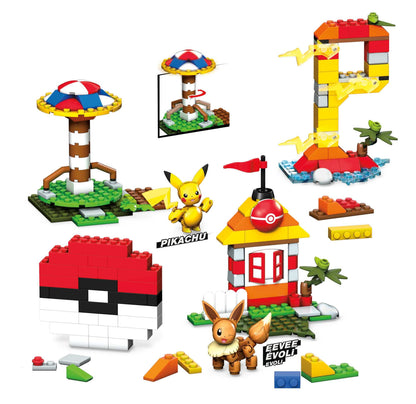 Mega Construx Pokemon Building Box Construction Set with Character Figures, Building Toys for Kids (450 Pieces)