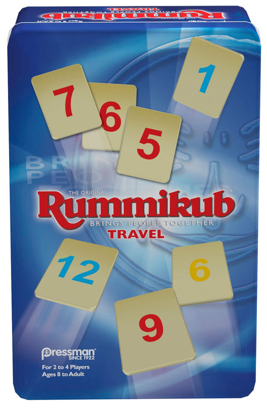 Pressman Rummikub In Travel Tin - The Original Rummy Tile Game