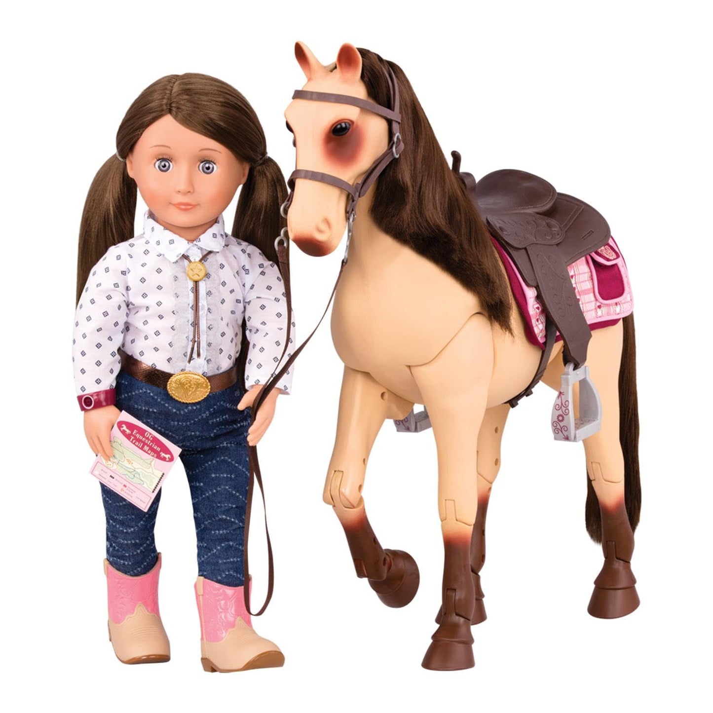 Our Generation – Poseable Toy Horses & Styling Sets – 18-inch Doll Accessories with Grooming & Hair Play Features – Pretend Play for Kids Ages 3+