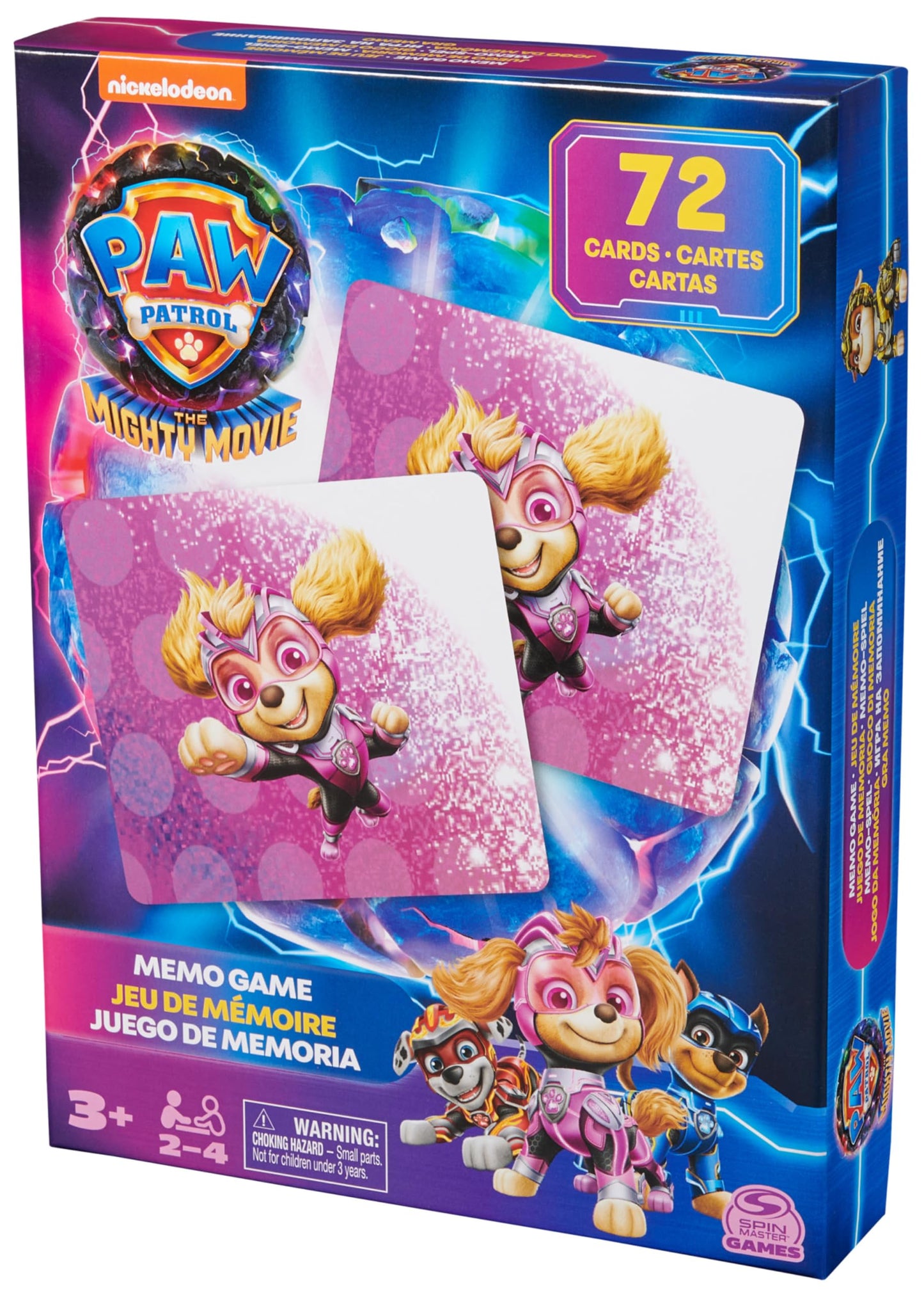 Paw Patrol: La Super Patrol The Film, Memory Game | Toy for Children | Gifts for Children | Paw Patrol Film 2 | Games for Children from 3 Years
