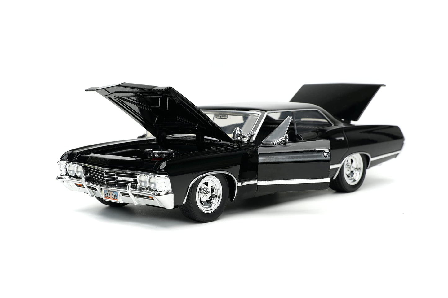 Jada Toys Hollywood Rides 1:24 Supernatural 1967 Chevy Impala Sport Sedan with Dean Winchester Figure